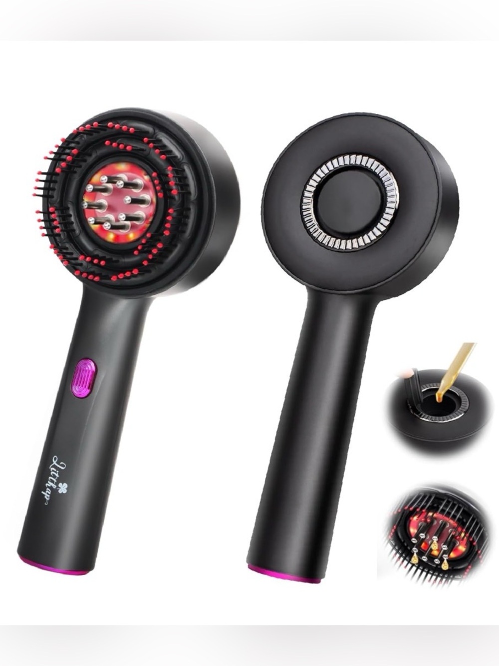 Waterproof Electric Scalp Massager & Hair Oil Applicator #087